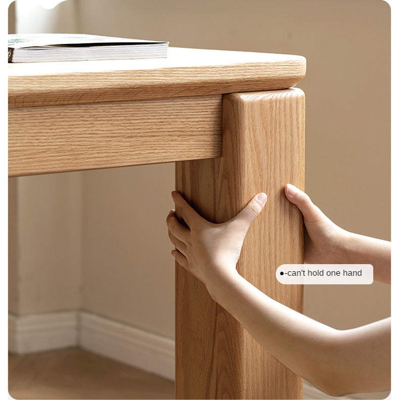 Oak Solid Wood Thick Legs Dining Table