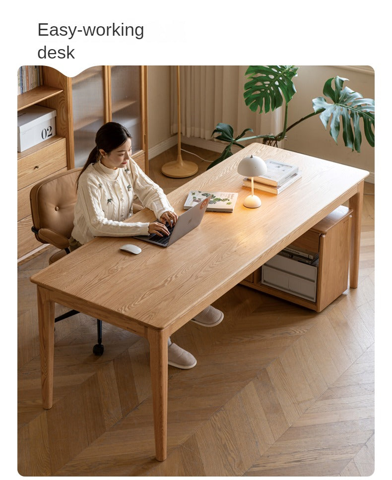 Oak, Ash Solid Wood Long Dinner Table