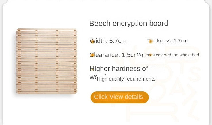 Rubberwood, Oak solid wood Soft Bed