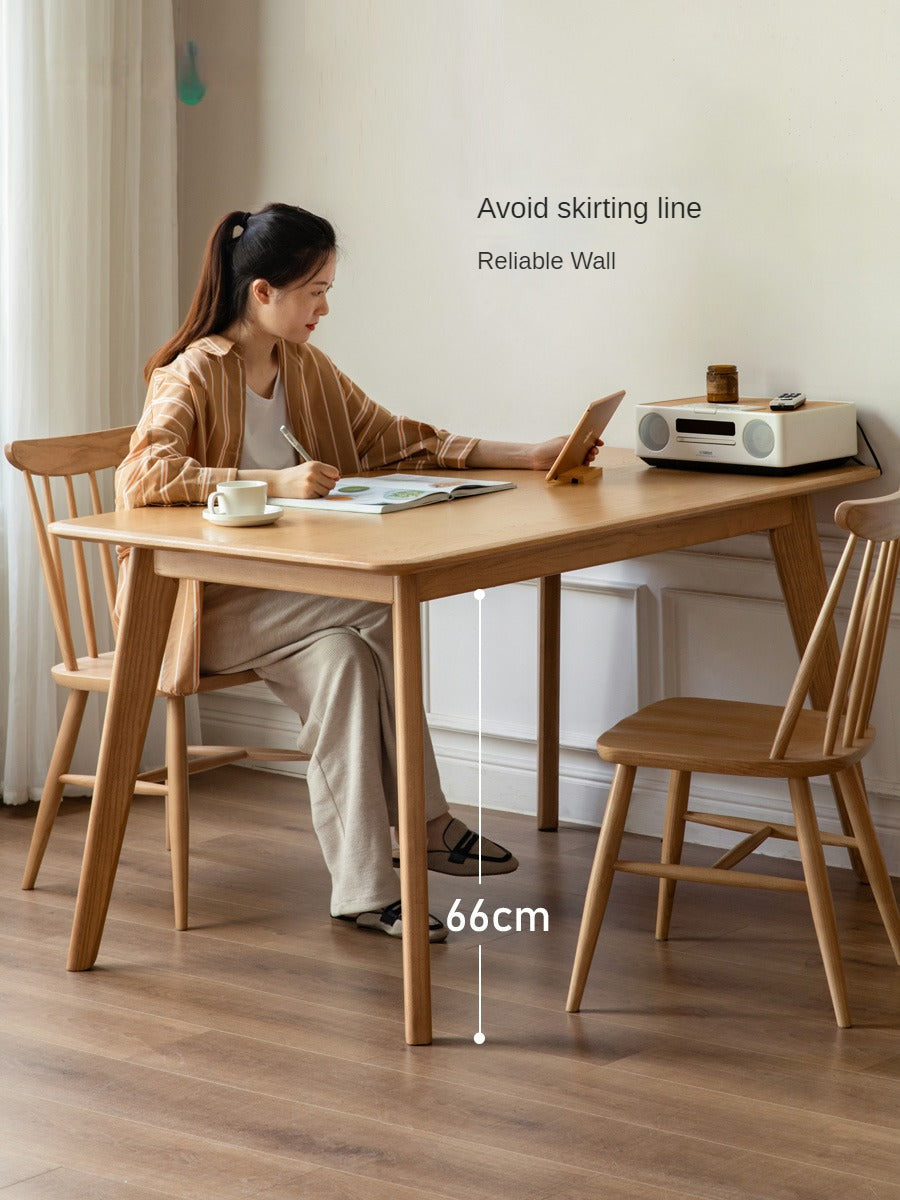 Oak, Ash Solid Wood Dining Table