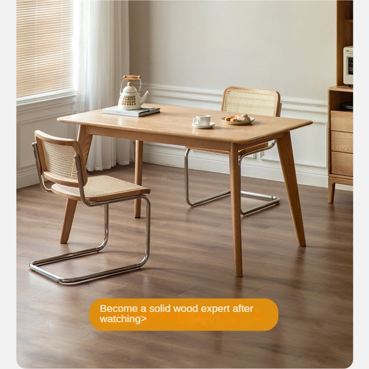 Oak, Ash Solid Wood Dining Table