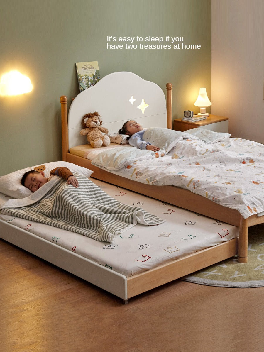 Beech solid wood Kids bed multi-functional bunk bed<