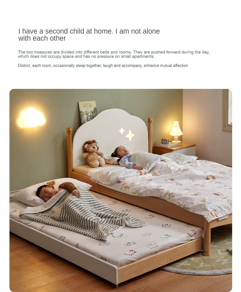Beech solid wood Kids bed multi-functional bunk bed<