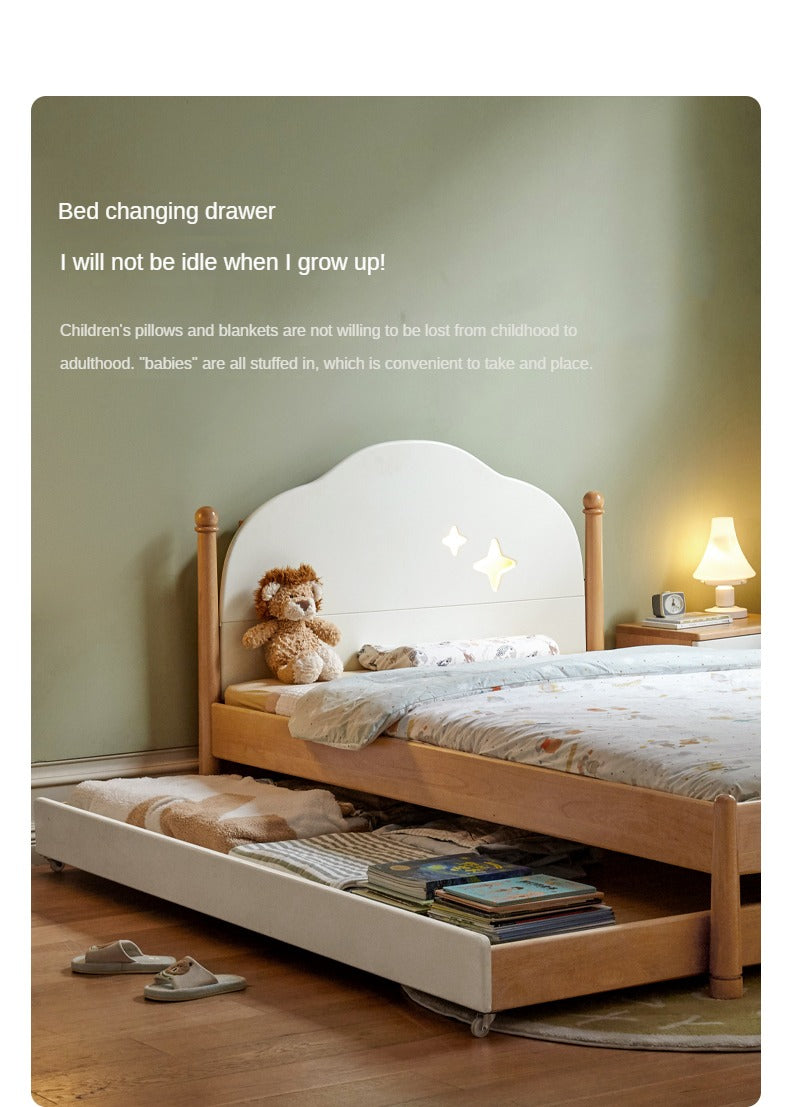 Beech solid wood Kids bed multi-functional bunk bed<