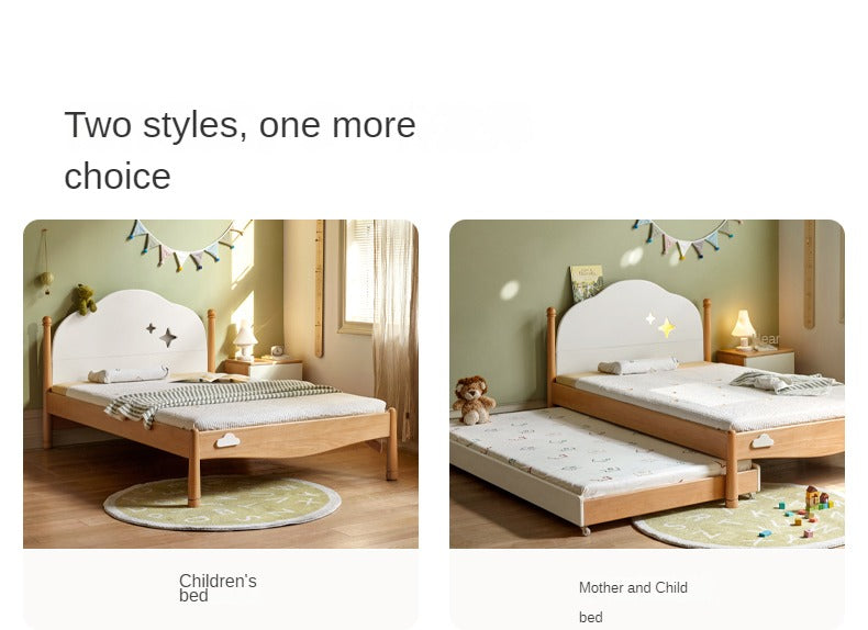 Beech solid wood Kids bed multi-functional bunk bed<