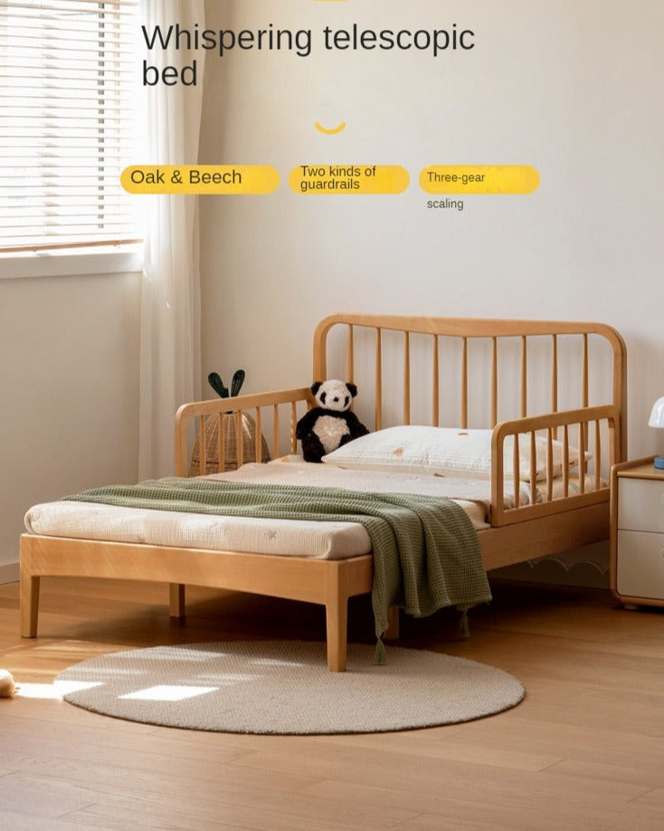 Beech, Oak solid wood Whispering Telescopic Bed<