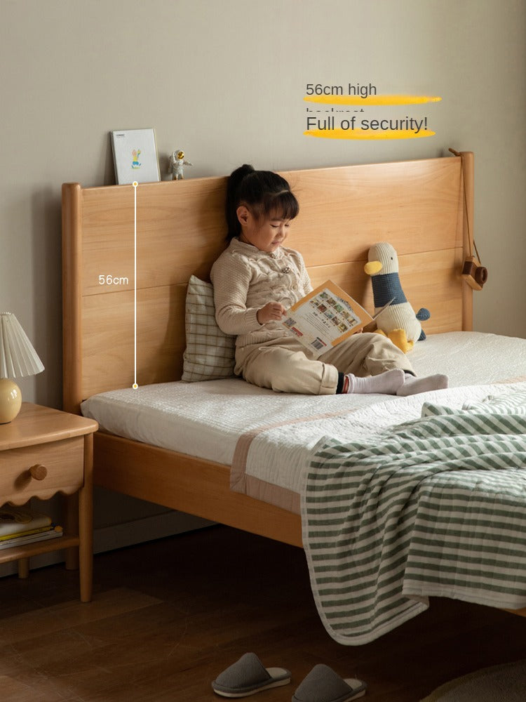 Beech solid wood Bed simple boys and girls<