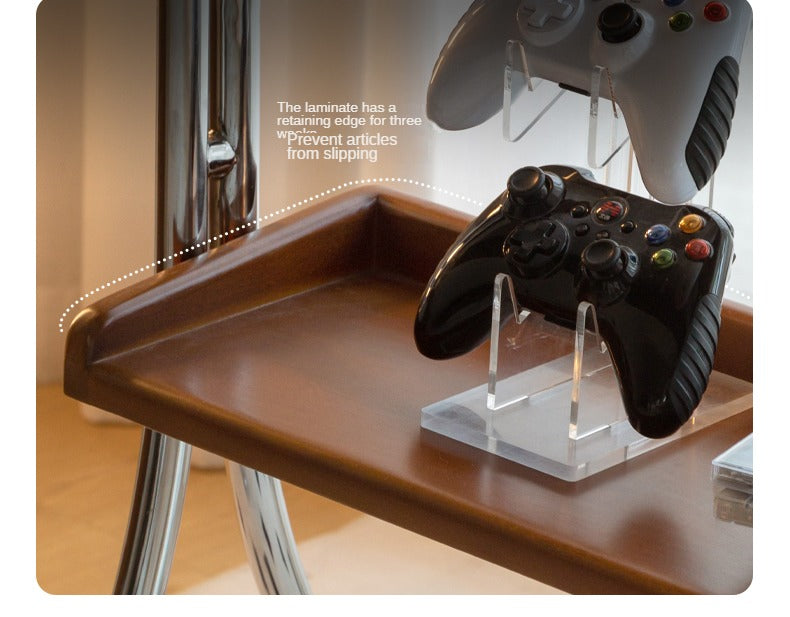 Ash Solid Wood TV Rack Removable Floor-Standing Cart.