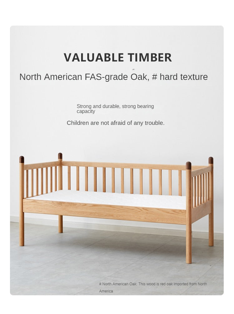 Oak solid wood Toddler Bed<