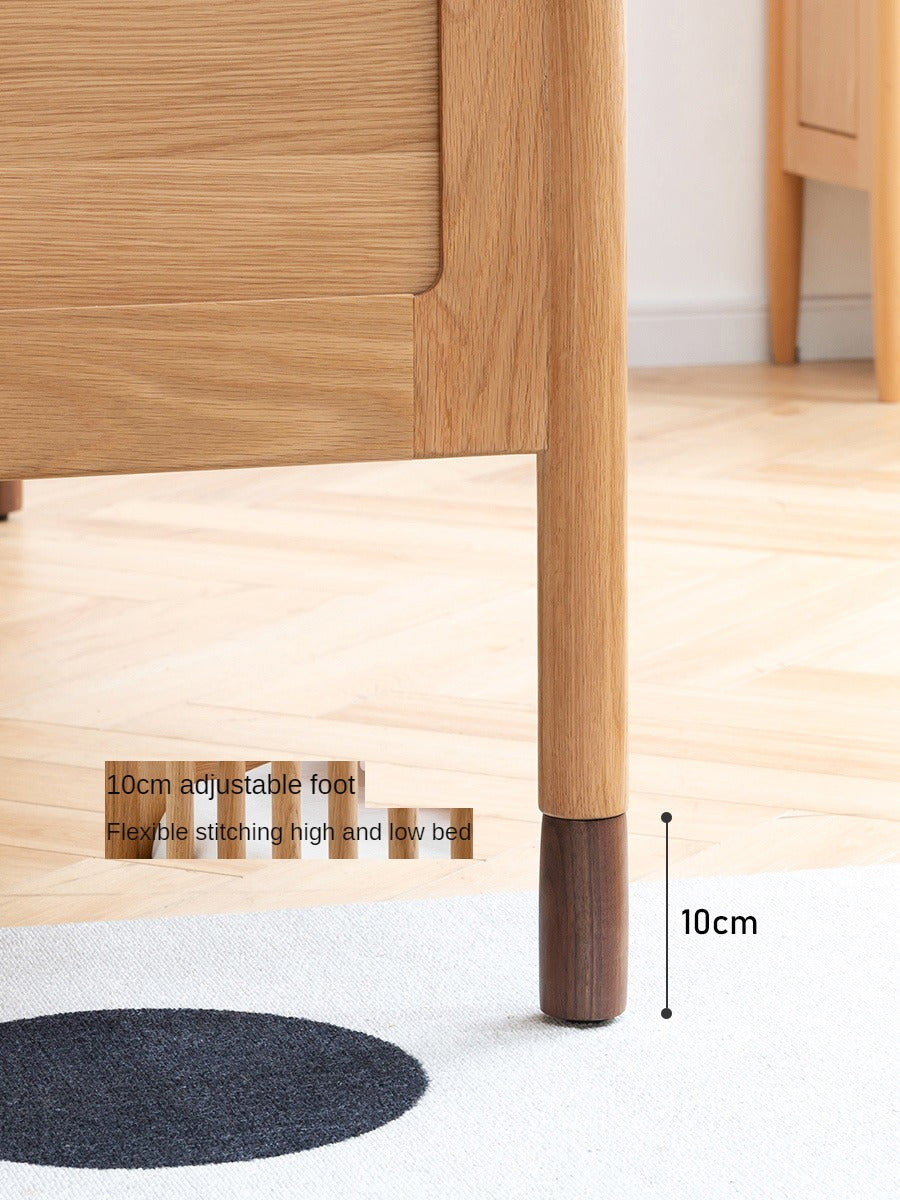 Oak Solid Wood Multi-functional Toddler Bed