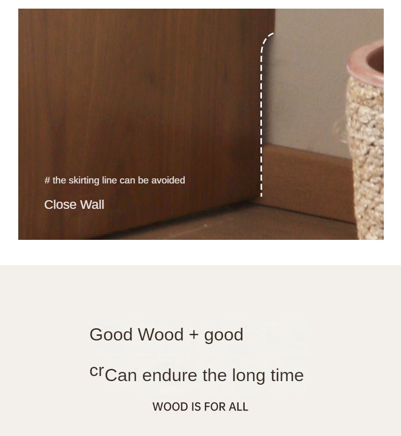 Black Walnut, Oak, Ash, Sandalwood Solid Wood Retractable Dressing Table.