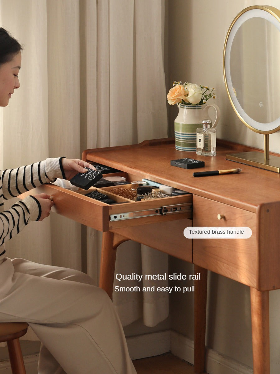 Cherry Solid Wood Small Dressing Table.