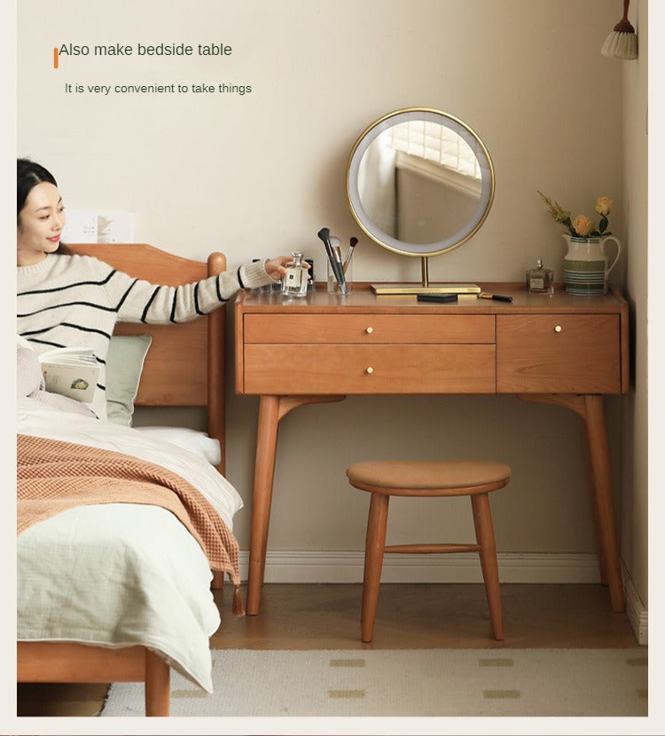 Cherry Solid Wood Small Dressing Table.