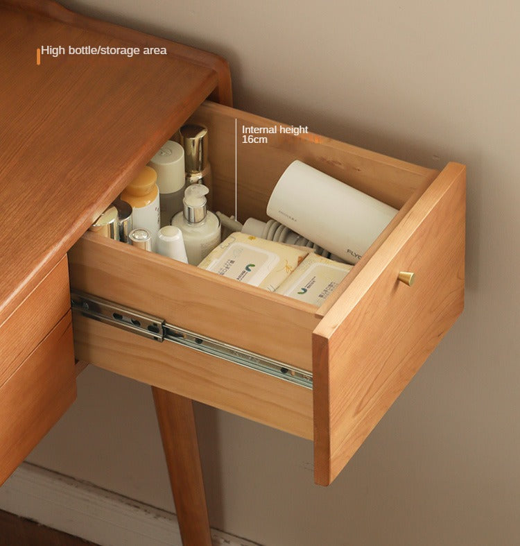 Cherry Solid Wood Small Dressing Table.