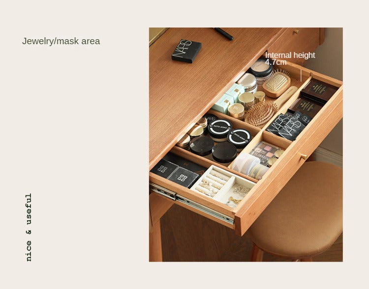 Cherry Solid Wood Small Dressing Table.