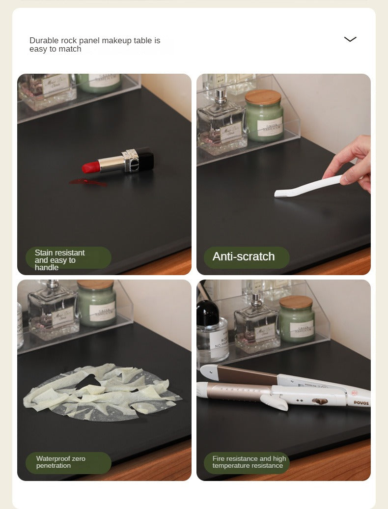 Cherry Solid Wood Retractable Dressing Table.