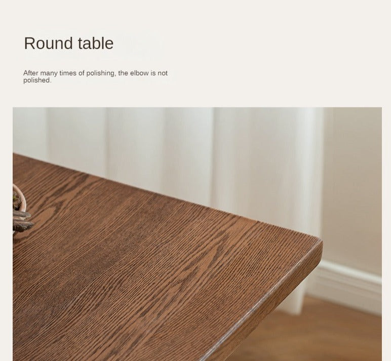 Black Walnut, South American Walnut, Oak Solid Wood Acrylic Suspension Dining Table