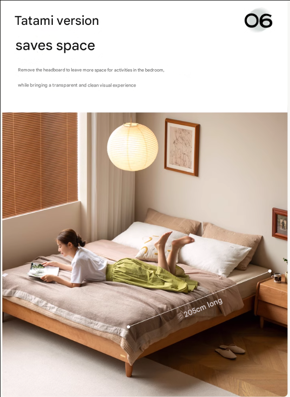 Cherry Wood Bed Modern
