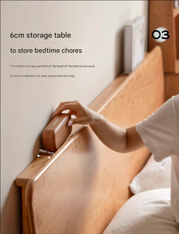 Cherry Wood Bed Modern
