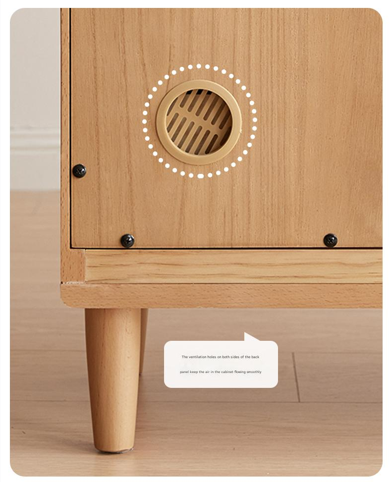 Beech Solid Wood L-Shaped Corner Storage Cabinet, Dressing table.