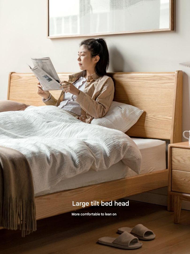 Oak Solid Wood Bed