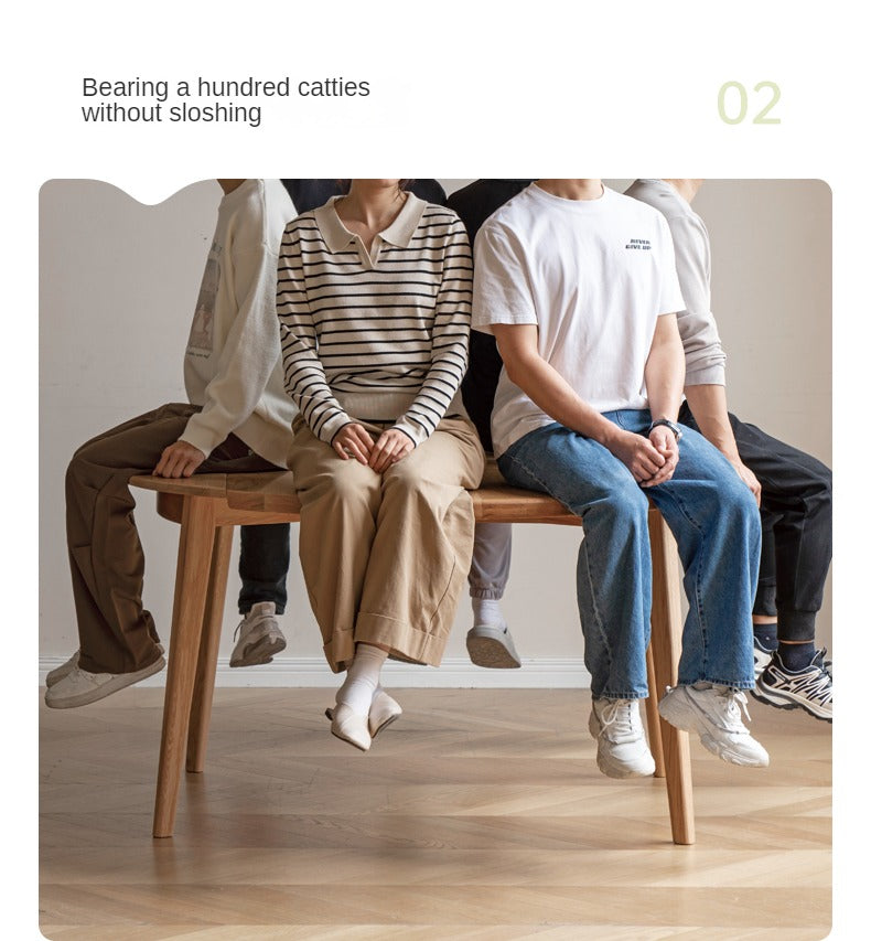 Oak Solid Wood Folding Dining Table