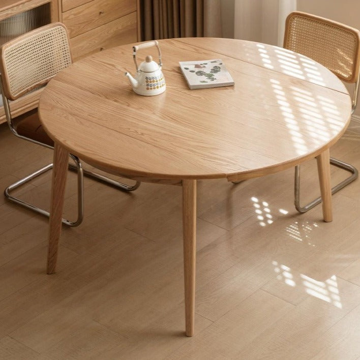 Oak Solid Wood Folding Dining Table