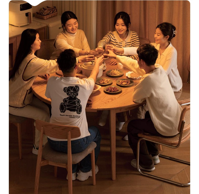 Oak Solid Wood Folding Dining Table