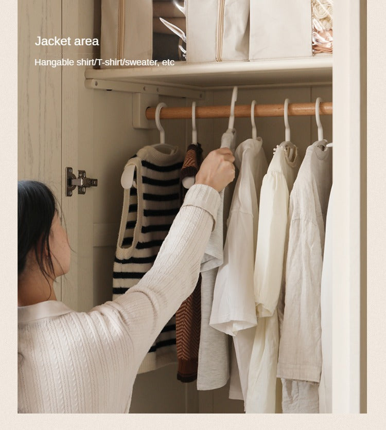 Oak Solid Wood American Style Wardrobe.