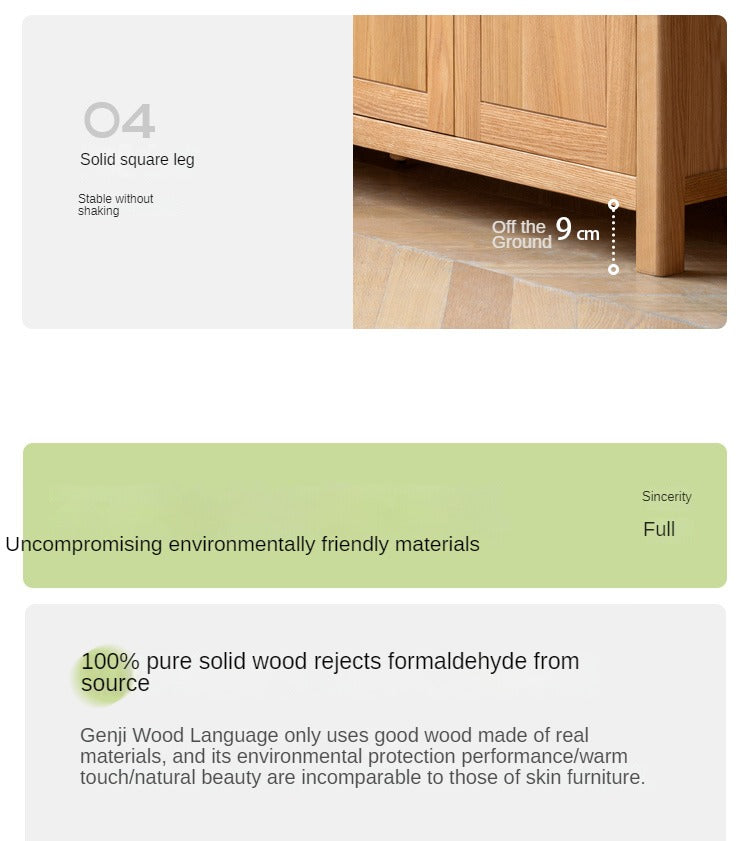 Oak solid wood Wardrobe