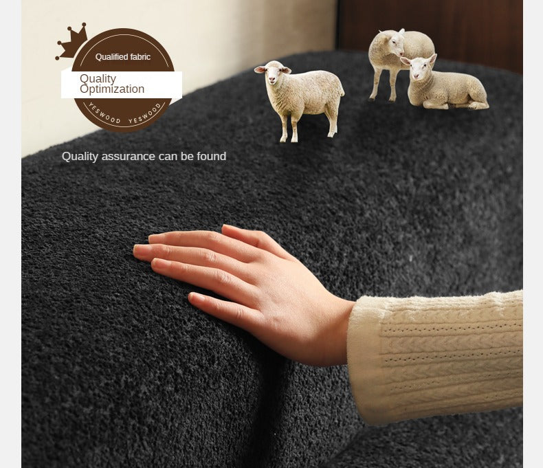 Electric Imitation Lamb Fleece Sofa Bed.