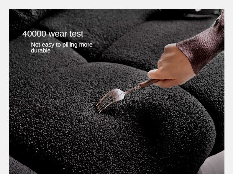 Fabric Electric Reclining Sofa with Telescopic Seat