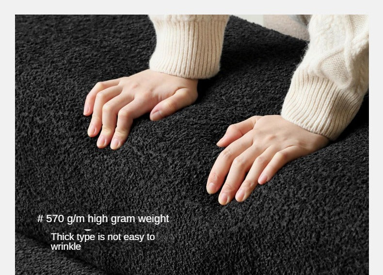 Electric Imitation Lamb Fleece Sofa Bed.