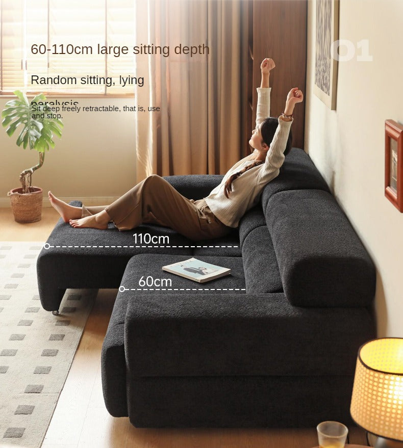 Electric Imitation Lamb Fleece Sofa Bed.