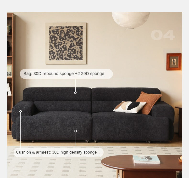 Fabric Electric Reclining Sofa with Telescopic Seat