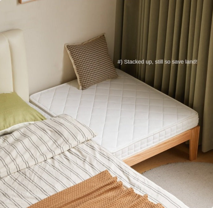 Oak, Beech, Solid Rubberwood Folding Sofa Bed, Retractable Sofa.