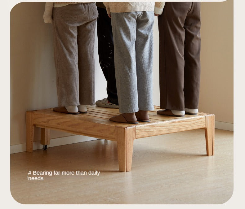 Oak, Beech, Solid Rubberwood Folding Sofa Bed, Retractable Sofa.