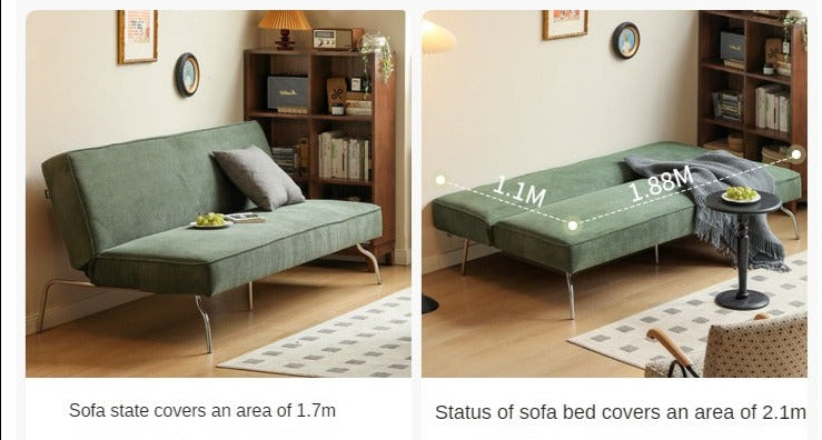 Retro Corduroy Sleeper Sofa.