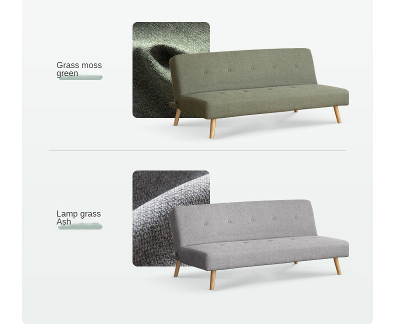 Beech Solid Wood Sleeper Sofa Modern Minimalist.