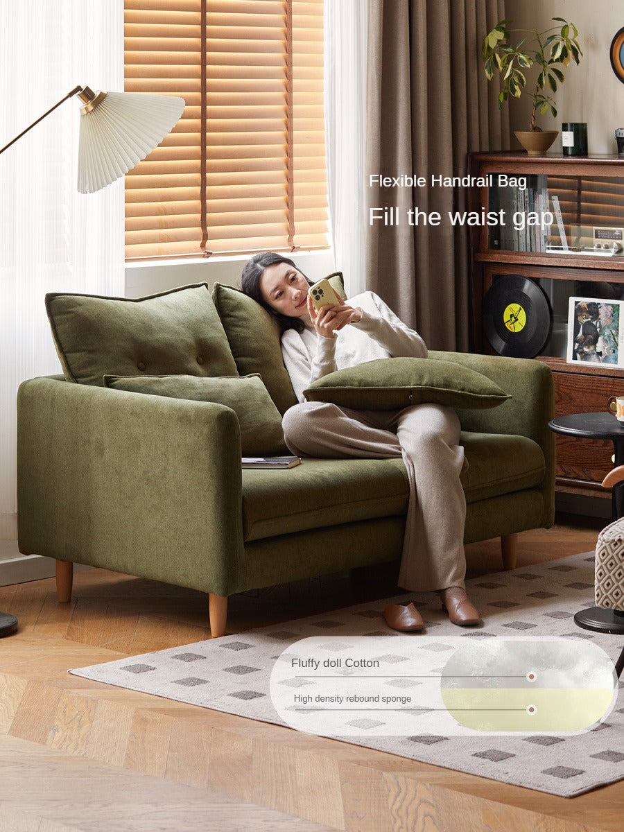 Fabric White Cream Style Sofa.