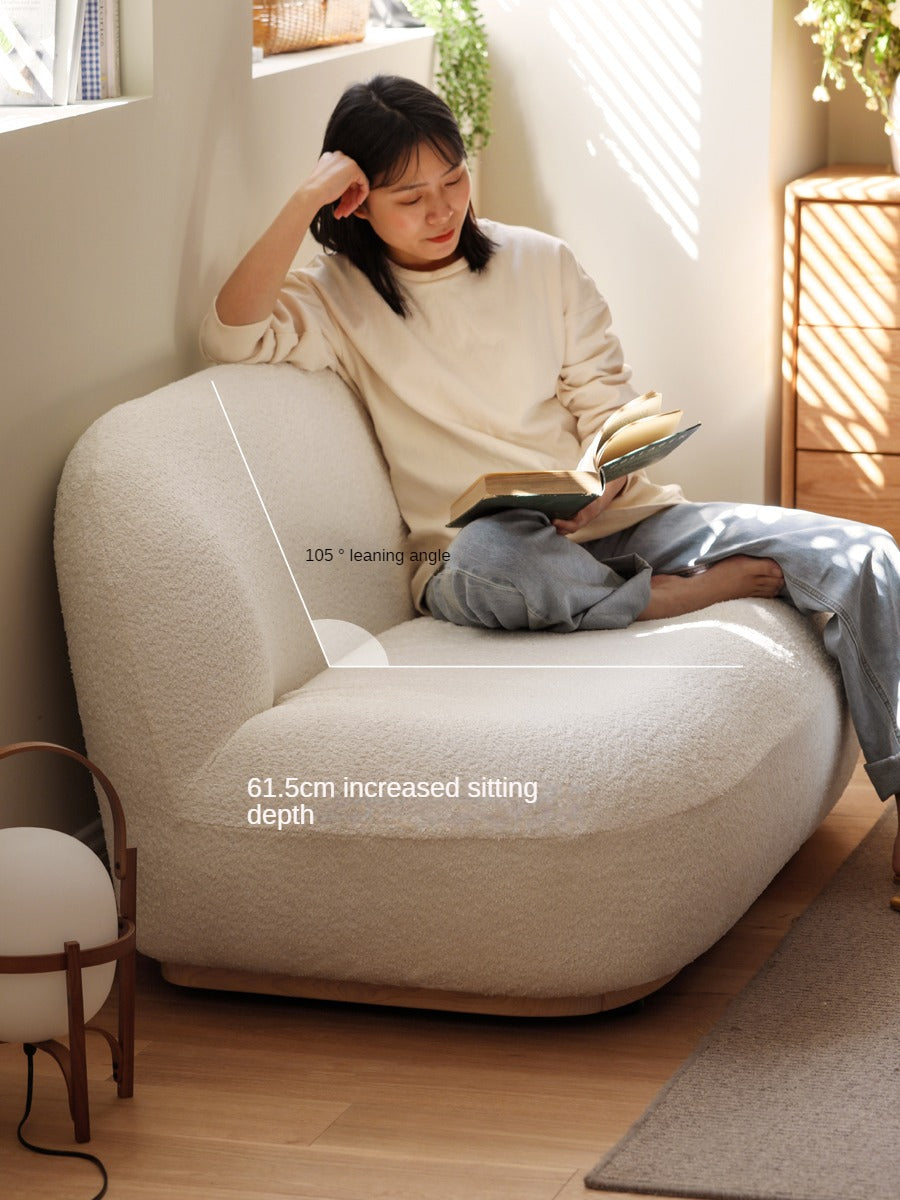 Lamb Fleece Faux Shearling Sofa.