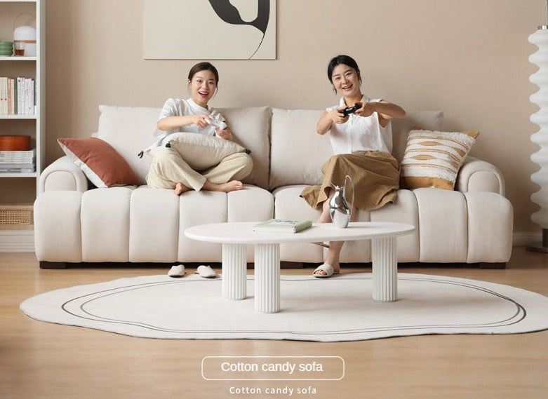 Cream Wind Cat Scratch Cloth Goose Down Sofa)