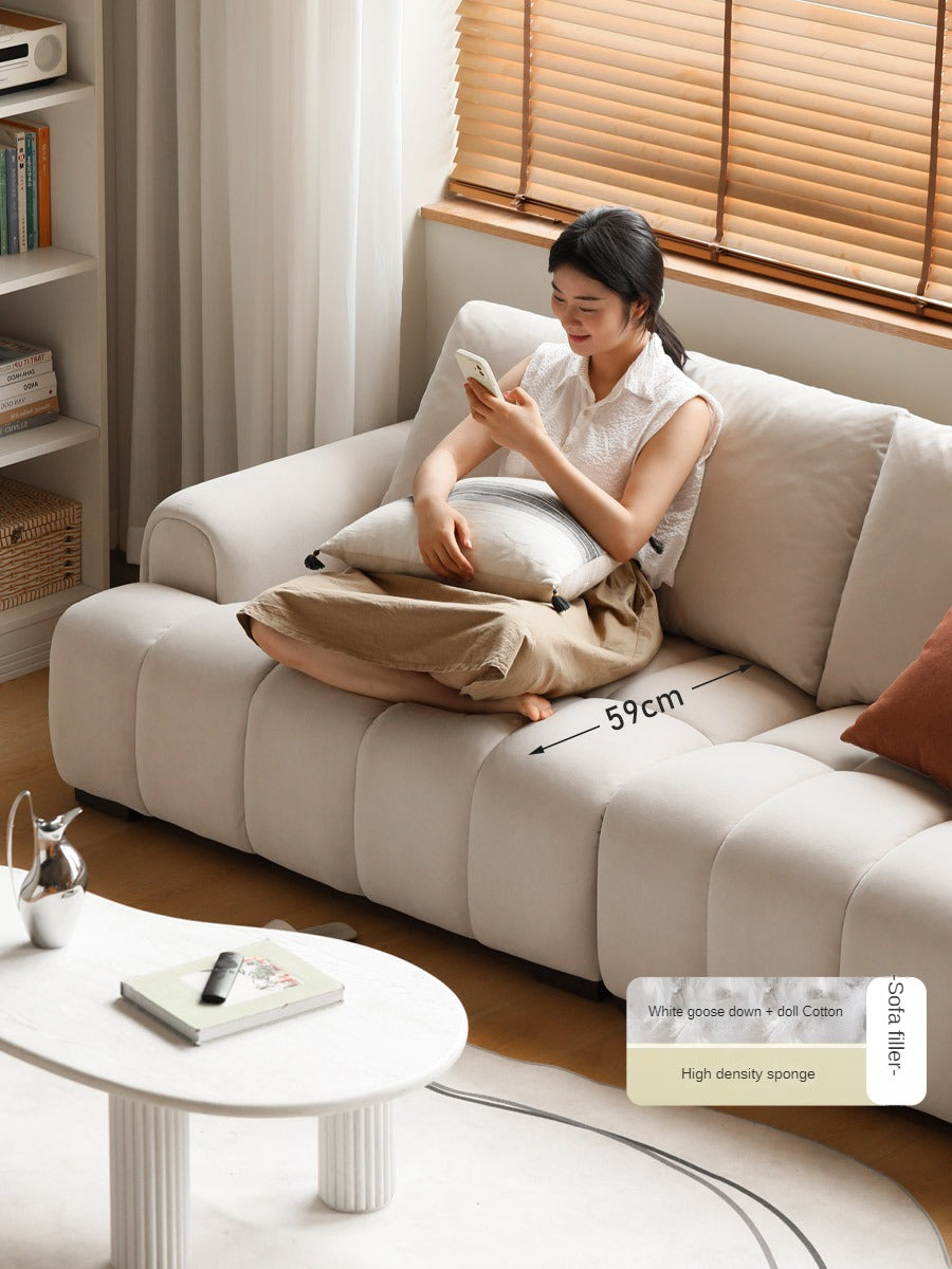Cream Wind Cat Scratch Cloth Goose Down Sofa)