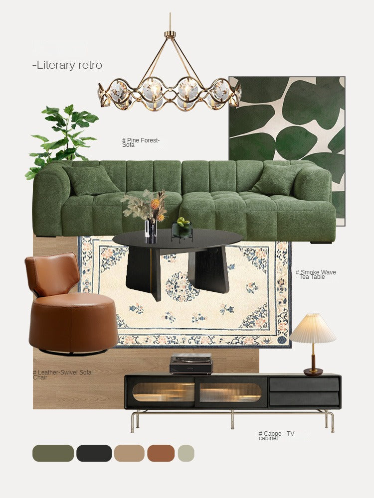 Lamb Fleece Fabric Sofa.