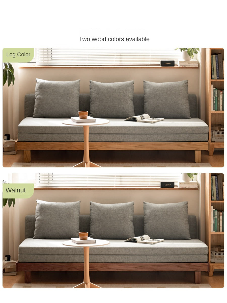 Oak, Beech Solid Wood Sofa Bed.