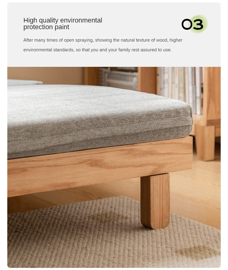 Oak, Beech Solid Wood Sofa Bed.