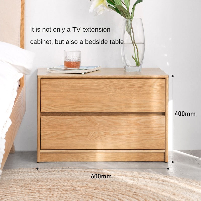 Oak Solid Wood TV Cabinet.