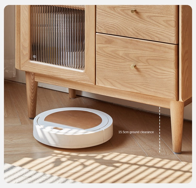 Ash Solid Wood Side Cabinet Storage