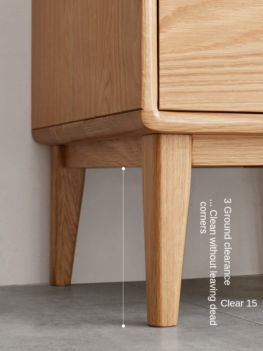 Oak, Ash Solid Wood Side Cabinet