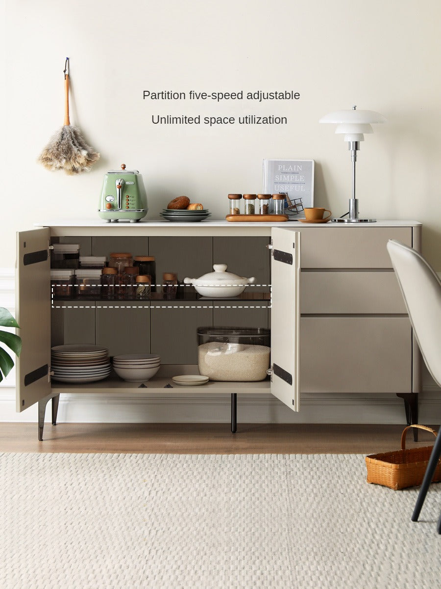 Poplar Solid Wood Sideboard Slate Top